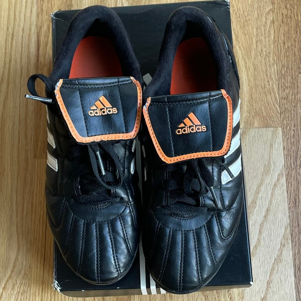 ADIDAS TELSTAR TRX HG J Soccer Cleats - Size 4.5Y – Black White Orange 463288 - Picture 2 of 8